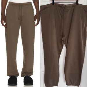 NEW SKIMS Fleece Lounge Relaxed Jogger 5X Driftwood Brown Sweatpants